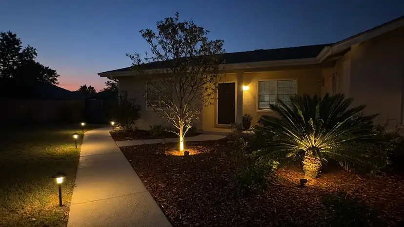 Landscape Lighting (illustration)