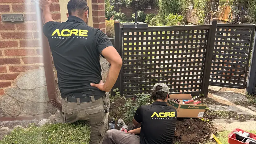Our irrigation team on a recent valve replacement