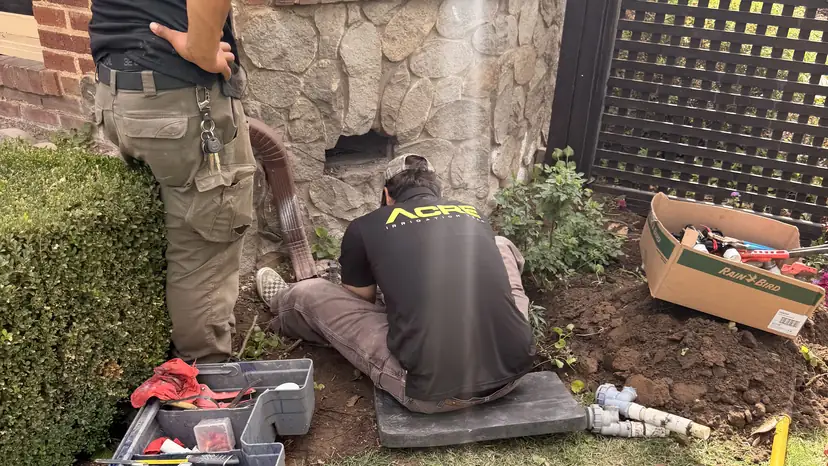 ACRE crew at work on a valve replacement (ACRE job photo)