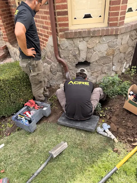 Opening up the valve box on a recent job (ACRE job photo)
