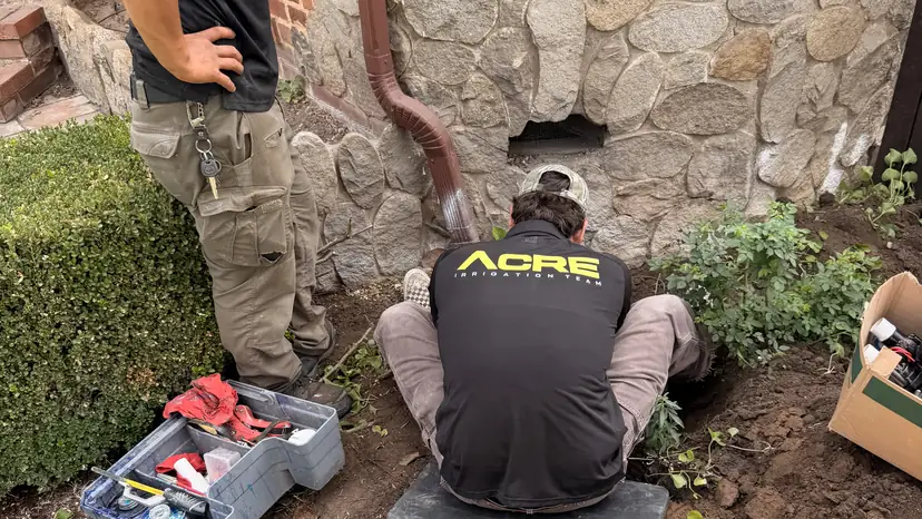 Opening up the valve box on a recent job (ACRE job photo)