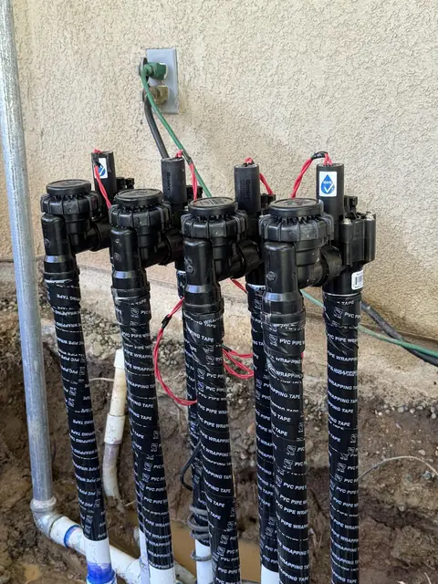 Valve manifold with wrapped risers (ACRE job photo)