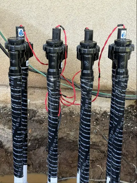 Valves with wrapped risers (ACRE job photo)