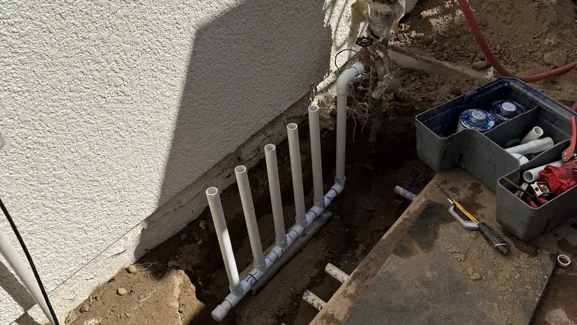 Manifold install in progress (ACRE job photo)