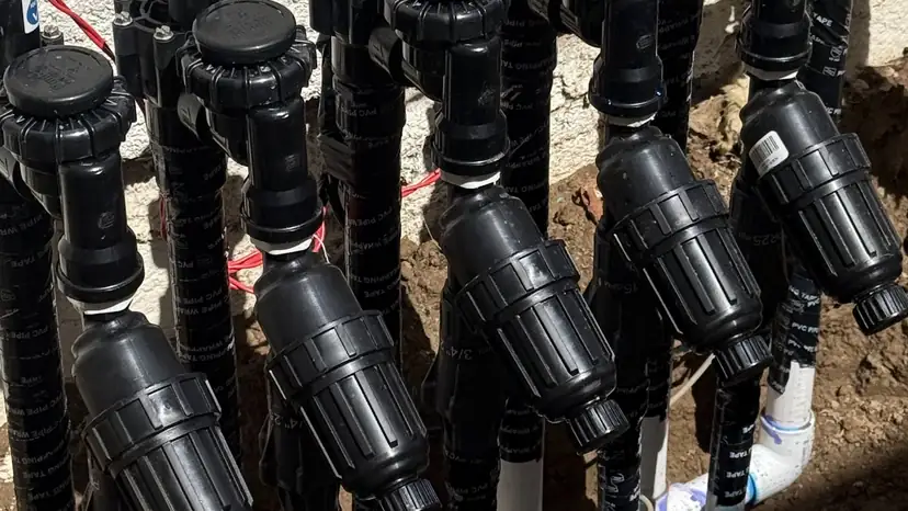 Multi-zone valve manifold (ACRE job photo)